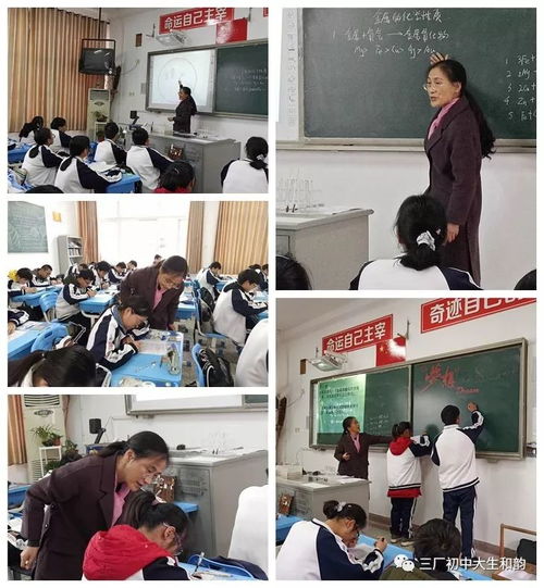 化學(xué)審美化教學(xué)公益助教行至三廠初中